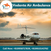 Hire Vedanta Air Ambulance from Delhi for Uncomplicated Patient Transfer - 1