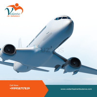 Hire The Latest Medical Air Ambulance Service by Vedanta in Raipur at an Economical Price