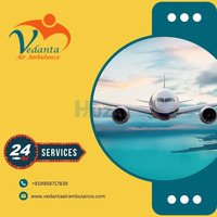 Book Vedanta Air Ambulance Service in Bagdogra with Ventilator Setup