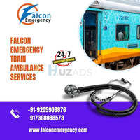 Pick High-tech Ventilator Setup by Falcon Emergency Train Ambulance Services in Nagpur