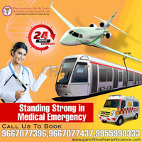 Receive Low-Fare Panchmukhi Air Ambulance Services in Dibrugarh with Medical Personnel