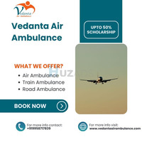 Select Vedanta Air Ambulance in Delhi with Hi-tech Medical Treatment - 1