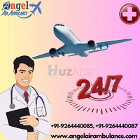 Book Angel Air Ambulance Services in Varanasi with Cardiac Monitor