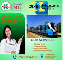 Use King Train Ambulance Service in Raipur  for Life-saving Medical Setup