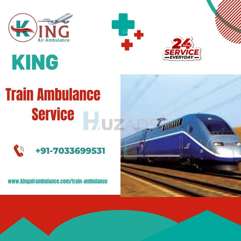 Utilize Train Ambulance Service in Dibrugarh by King with full Medical suppor - 1