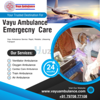 Ventilator Road Ambulance Services in Ranchi for Emergency Patient by Vayu Ambulance - 1