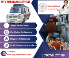 Top Road Ambulance Services in Danapur with Skilled Medical Professionals by Vayu Ambulance