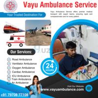 ICU Equipped Vayu Road Ambulance Services in Patna Along with Highly Trained Medical Crew