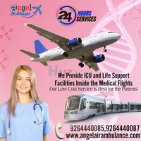 Now Most Affordable ICU Air Ambulance in Delhi by Angel Ambulance