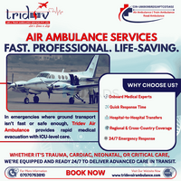 Tridev Air Ambulance in Delhi – Trusted Critical Care Flights - 1