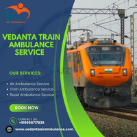 Get Vedanta Train Ambulance with Medical Services in Raipur