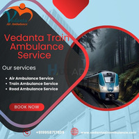 Choose Vedanta Train Ambulance with the best transportation for patients in Siliguri