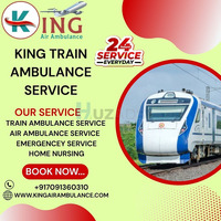 Travel with King Train Ambulance Services in Siliguri for better comfort