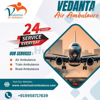With a Professional Medical Team, use an Air Ambulance at a Low Charge from Guwahati via Vedanta - 1