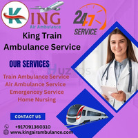 King provides skilled staff for its train ambulance services in Jamshedpur.
