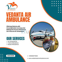 Utilise Superior Air Ambulance with Trusted Medical Aid from Guwahati via Vedanta
