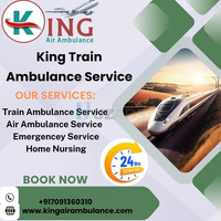 Book King Train Ambulance in Dibrugarh for a world-class transfer journey