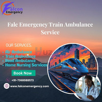 Falc Emergency Train Ambulance in Ranchi is on call 24/7 for urgent transportation - 1