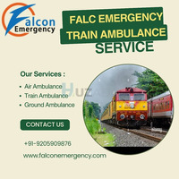 Pick Falc Emergency Train Ambulance in Bangalore, which employs certified medical attendants - 1
