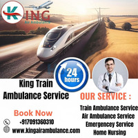 King Train Ambulance in Jamshedpur Offers Ensures the Patient is Transfer in a Calm Manner