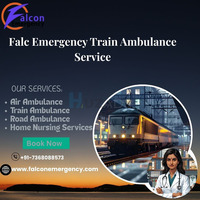 Falc Emergency Splendid Train Ambulance in Patna Takes Instantaneous Move during Transit - 1