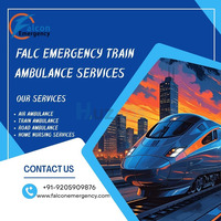 Falc Emergency Train Ambulance in Guwahati ensures a safe transportation experience for patients - 1