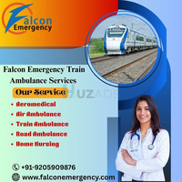 The Falc Emergency Train Ambulance in Guwahati offers Enhanced Gear for Patient Wellness