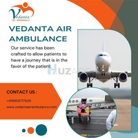 Best Air Ambulance with Apt Medical Assistance in Patna via Vedanta - 1