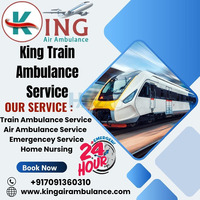 King Train Ambulance in Varanasi provides patient transfer with the best care.