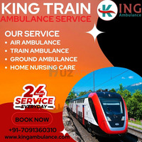 Book Now King Train Ambulance Service in Bangalore provides good quality medical facilities