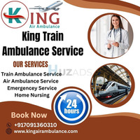King Train Ambulance in Kolkata provides patients with transit with its quick execution