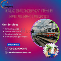 Falc Emergency Train Ambulance in Hyderabad offer Carried Transit