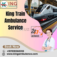King Train Ambulance Service in Gorakhpur has low booking price