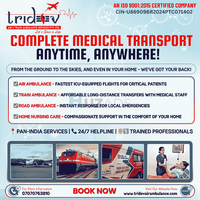 Tridev Air Ambulance Service in Patna – 24/7 Medical Supports - 1