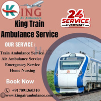 King Train Ambulance in Ranchi ensures that time efficiency is maintained during shifting