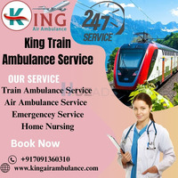 King Train Ambulance in Guwahati in Takes Responsibility with Confidence