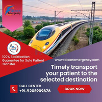 Select A Falc Emergency Train Ambulance in Kolkata for Special Patient Care