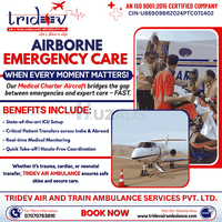Priceless Tridev Air Ambulance Services in Mumbai: The Flight Service Is Excellent