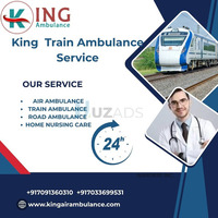 King Train Ambulance provides a comfortable and hassle-free your patient in Varanasi. - 1