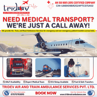 All Benefits of Tridev Air Ambulance Services in Ranchi