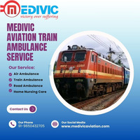 Medivic Aviation Train Ambulance in Kolkata - Helpful In Covering Long Distances Safely