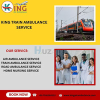 Select King Train Ambulance for Long Covering Distance Travel from Delhi - 1