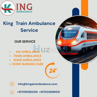 transfer facility. King Train Ambulance service in Siliguri provides patients with a comfortable