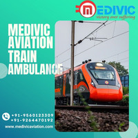 Medivic Aviation Train Ambulance Service in Lucknow providing a comfortable ambulance train