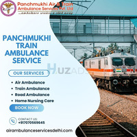 Panchmukhi Low Cost Train Ambulance Guwahati to Delhi– Trusted Low Cost medical transport provider