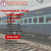 Panchmukhi ICU Train Ambulance Guwahati to Chennai- Comfortable air medical transport - 1
