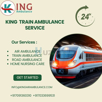 King Train Ambulance in Raipur transfers your sick patient to their destination at a very high speed - 1