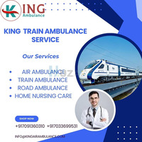 King Train Ambulance Service in Raipur which provides well-equipped transport  your patient. - 1