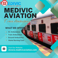 Medivic Aviation Train Ambulance Service in Varanasi provides amazing facilities