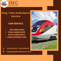 King Train Ambulance  take your patient to their destinations with great speed in Raipur - 1